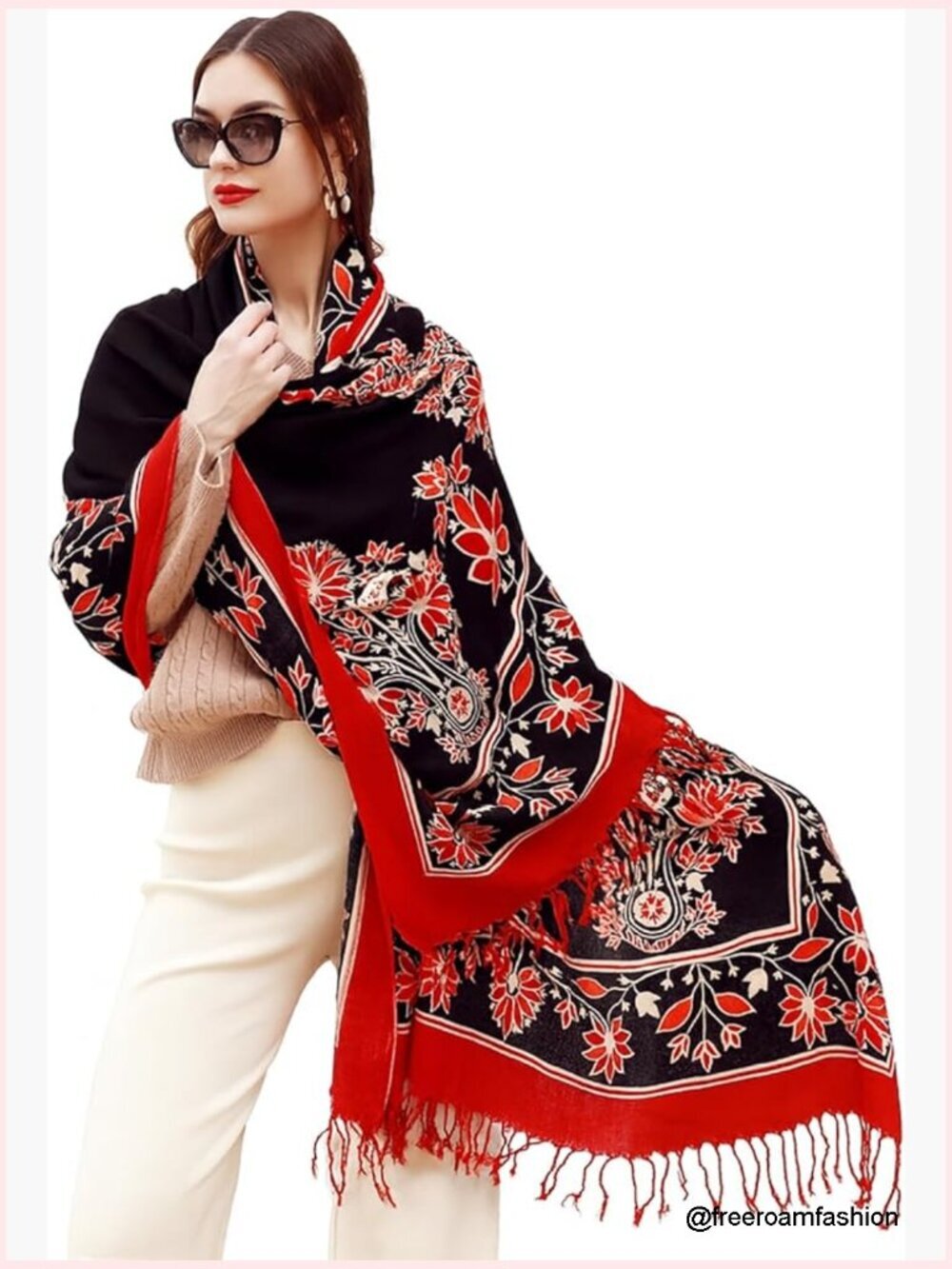 Extra Large Pashmina Blanket Travel Scarf 100% Merino Wool Shawl Wrap Oversize